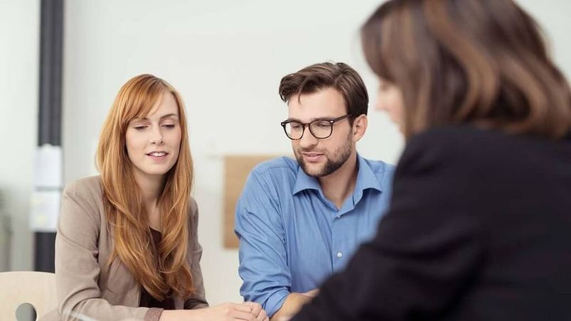 Financial consultants at work